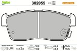 VALEO Piduriklotsi komplekt,  ketaspidur ESSENTIAL 302055