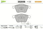 VALEO Piduriklotsi komplekt,  ketaspidur ESSENTIAL 302056