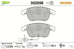 VALEO Piduriklotsi komplekt,  ketaspidur ESSENTIAL 302098