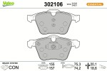 VALEO Piduriklotsi komplekt,  ketaspidur ESSENTIAL 302106
