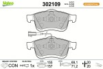 VALEO Piduriklotsi komplekt,  ketaspidur ESSENTIAL 302109