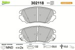 VALEO Piduriklotsi komplekt,  ketaspidur ESSENTIAL 302118