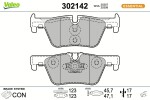VALEO Piduriklotsi komplekt,  ketaspidur ESSENTIAL 302142