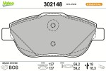 VALEO Piduriklotsi komplekt, ketaspidur FIRST 302148