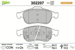 VALEO Piduriklotsi komplekt,  ketaspidur ESSENTIAL 302207