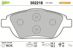 VALEO Piduriklotsi komplekt,  ketaspidur ESSENTIAL 302218