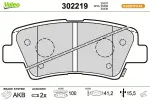VALEO  Piduriklotsi komplekt,ketaspidur FIRST 302219
