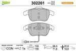 VALEO Piduriklotsi komplekt,  ketaspidur ESSENTIAL 302261
