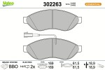 VALEO Piduriklotsi komplekt,  ketaspidur ESSENTIAL 302263