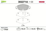 VALEO Piduriklotsi komplekt,  ketaspidur EXPERT 302271A