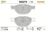 VALEO  Piduriklotsi komplekt,ketaspidur FIRST 302275