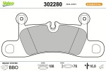 VALEO Piduriklotsi komplekt,  ketaspidur ESSENTIAL 302280