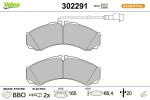 VALEO Piduriklotsi komplekt,  ketaspidur ESSENTIAL 302291