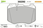VALEO Piduriklotsi komplekt,  ketaspidur ESSENTIAL 302292