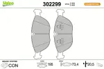 VALEO Piduriklotsi komplekt,  ketaspidur ESSENTIAL 302299