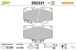 VALEO Piduriklotsi komplekt,  ketaspidur ESSENTIAL 302331