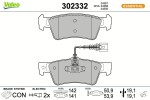 VALEO Piduriklotsi komplekt,  ketaspidur ESSENTIAL 302332
