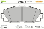VALEO Piduriklotsi komplekt,  ketaspidur ESSENTIAL 302334