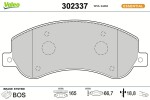 VALEO Piduriklotsi komplekt,  ketaspidur ESSENTIAL 302337