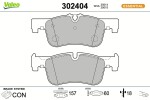 VALEO Piduriklotsi komplekt,  ketaspidur ESSENTIAL 302404