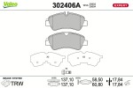 VALEO Piduriklotsi komplekt,  ketaspidur EXPERT 302406A
