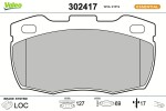VALEO Piduriklotsi komplekt,  ketaspidur ESSENTIAL 302417