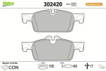 VALEO Piduriklotsi komplekt,  ketaspidur ESSENTIAL 302420