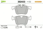 VALEO Piduriklotsi komplekt,  ketaspidur ESSENTIAL 302433
