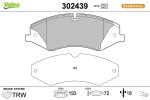 VALEO Piduriklotsi komplekt,  ketaspidur ESSENTIAL 302439