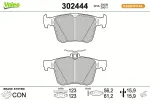 VALEO Piduriklotsi komplekt,  ketaspidur ESSENTIAL 302444