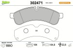 VALEO Piduriklotsi komplekt,  ketaspidur ESSENTIAL 302471
