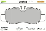 VALEO Piduriklotsi komplekt,  ketaspidur ESSENTIAL 302483