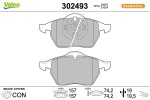 VALEO Piduriklotsi komplekt,  ketaspidur ESSENTIAL 302493