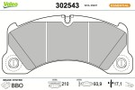 VALEO Piduriklotsi komplekt,  ketaspidur ESSENTIAL 302543