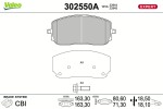 VALEO Piduriklotsi komplekt,  ketaspidur EXPERT 302550A