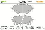 VALEO Piduriklotsi komplekt,  ketaspidur ESSENTIAL 302560