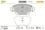 VALEO Piduriklotsi komplekt,  ketaspidur ESSENTIAL 302580