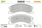 VALEO Piduriklotsi komplekt,  ketaspidur ESSENTIAL 302630