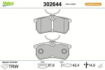 VALEO Piduriklotsi komplekt,  ketaspidur ESSENTIAL 302644