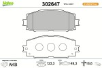 VALEO Piduriklotsi komplekt,  ketaspidur ESSENTIAL 302647