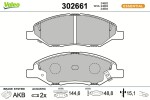 VALEO Piduriklotsi komplekt,  ketaspidur ESSENTIAL 302661