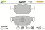 VALEO Piduriklotsi komplekt,  ketaspidur ESSENTIAL 302671