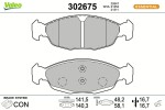 VALEO Piduriklotsi komplekt,  ketaspidur ESSENTIAL 302675