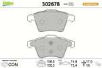 VALEO Piduriklotsi komplekt,  ketaspidur ESSENTIAL 302678
