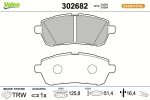VALEO Piduriklotsi komplekt,  ketaspidur ESSENTIAL 302682