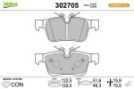 VALEO Piduriklotsi komplekt,  ketaspidur ESSENTIAL 302705