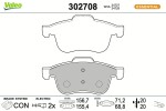 VALEO Piduriklotsi komplekt,  ketaspidur ESSENTIAL 302708