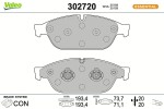 VALEO Piduriklotsi komplekt,  ketaspidur ESSENTIAL 302720