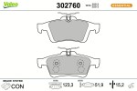 VALEO Piduriklotsi komplekt,  ketaspidur ESSENTIAL 302760