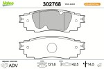 VALEO Piduriklotsi komplekt,  ketaspidur ESSENTIAL 302768
